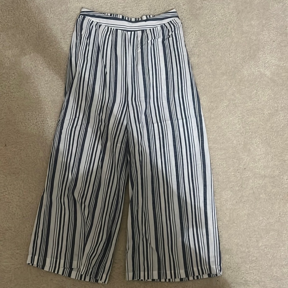 Loose Linen Stripped Pants